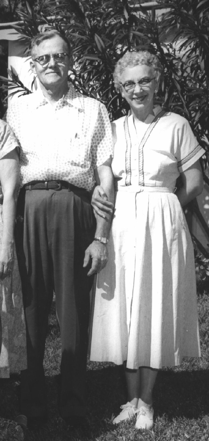 Maurice and Cora in Florida, February, 1955