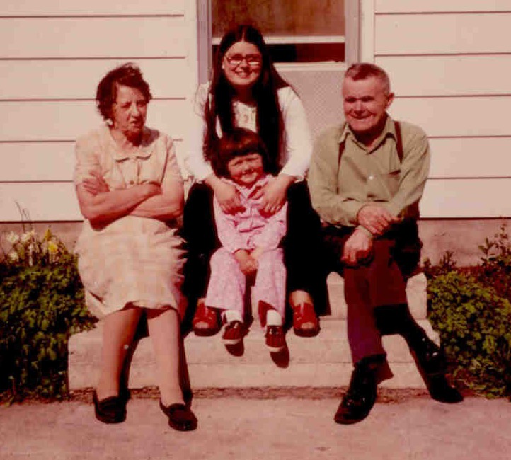 Fred and Josephine with granddaughter and great-granddaughter