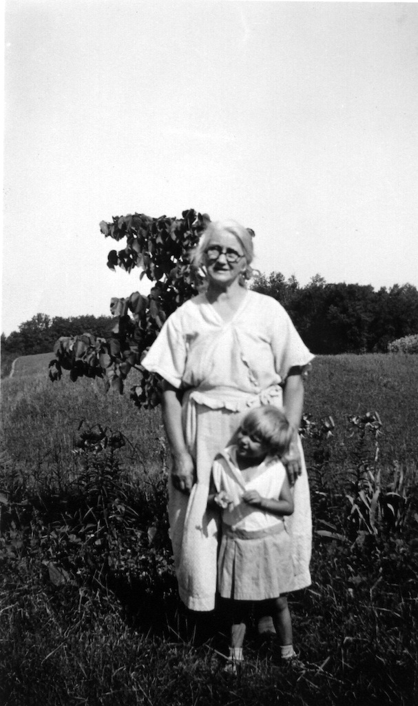 Anna Everson with her oldest grandchild